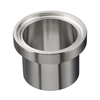 Aseptic welding nut DIN 11864-1 BS with O-ring groove, Form A; pipe size according to ASME BPE/ Imperial
